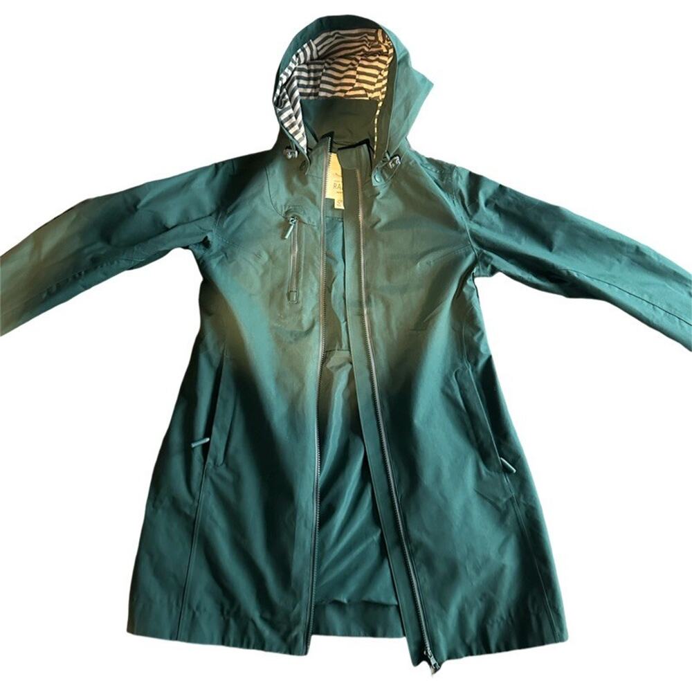 Seasalt Cornwall Womens Rain Coat Emerald Green Size US 4 UK 8
